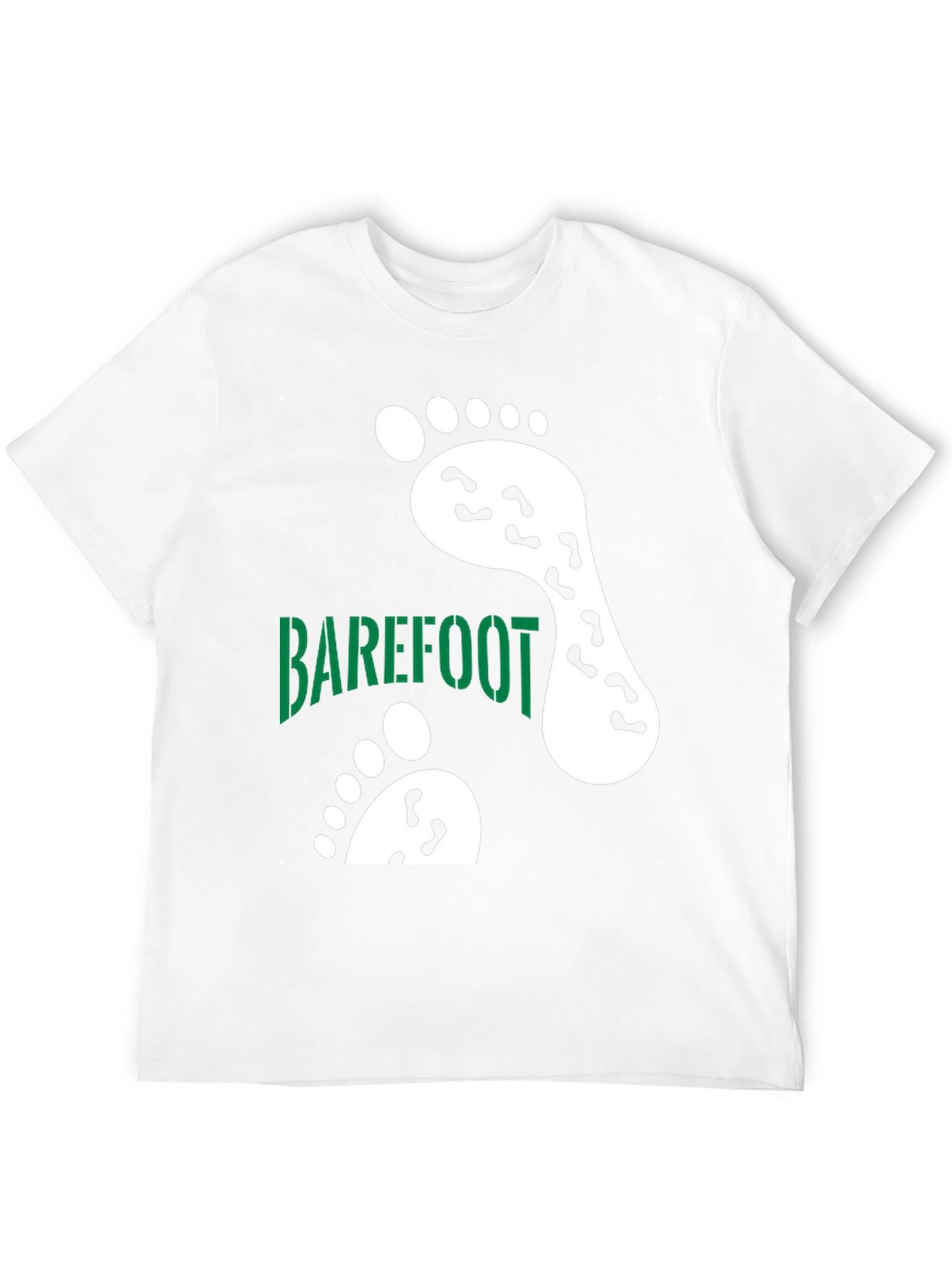 Camiseta Negra Barefoot Estampada