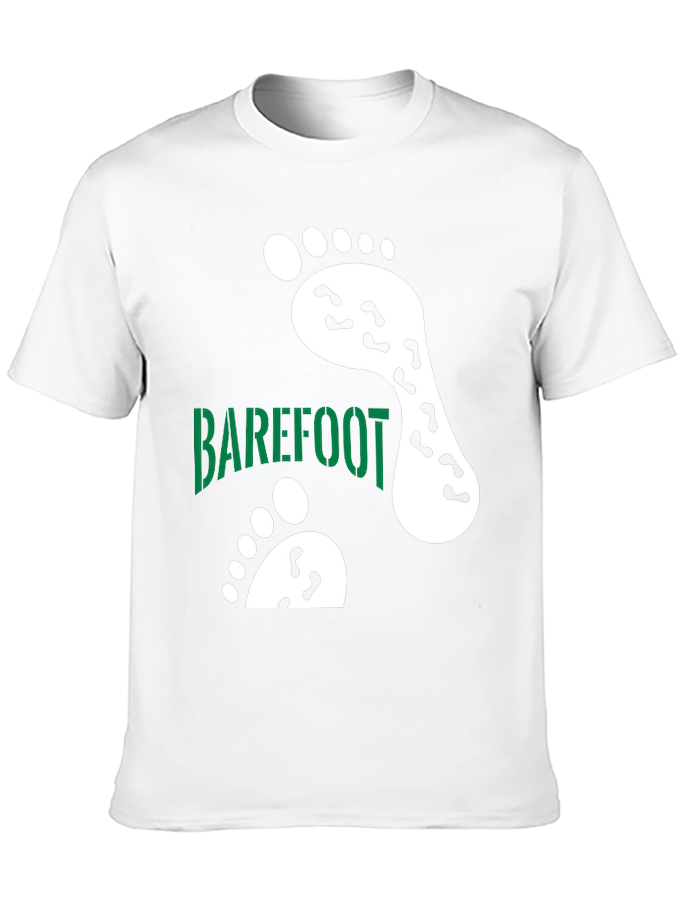 Camiseta Negra Barefoot Estampada