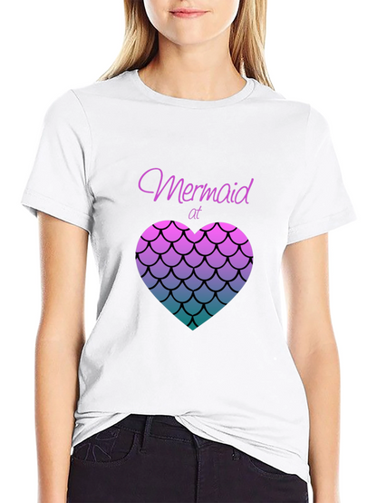 Camiseta Negra Mermaid At Heart