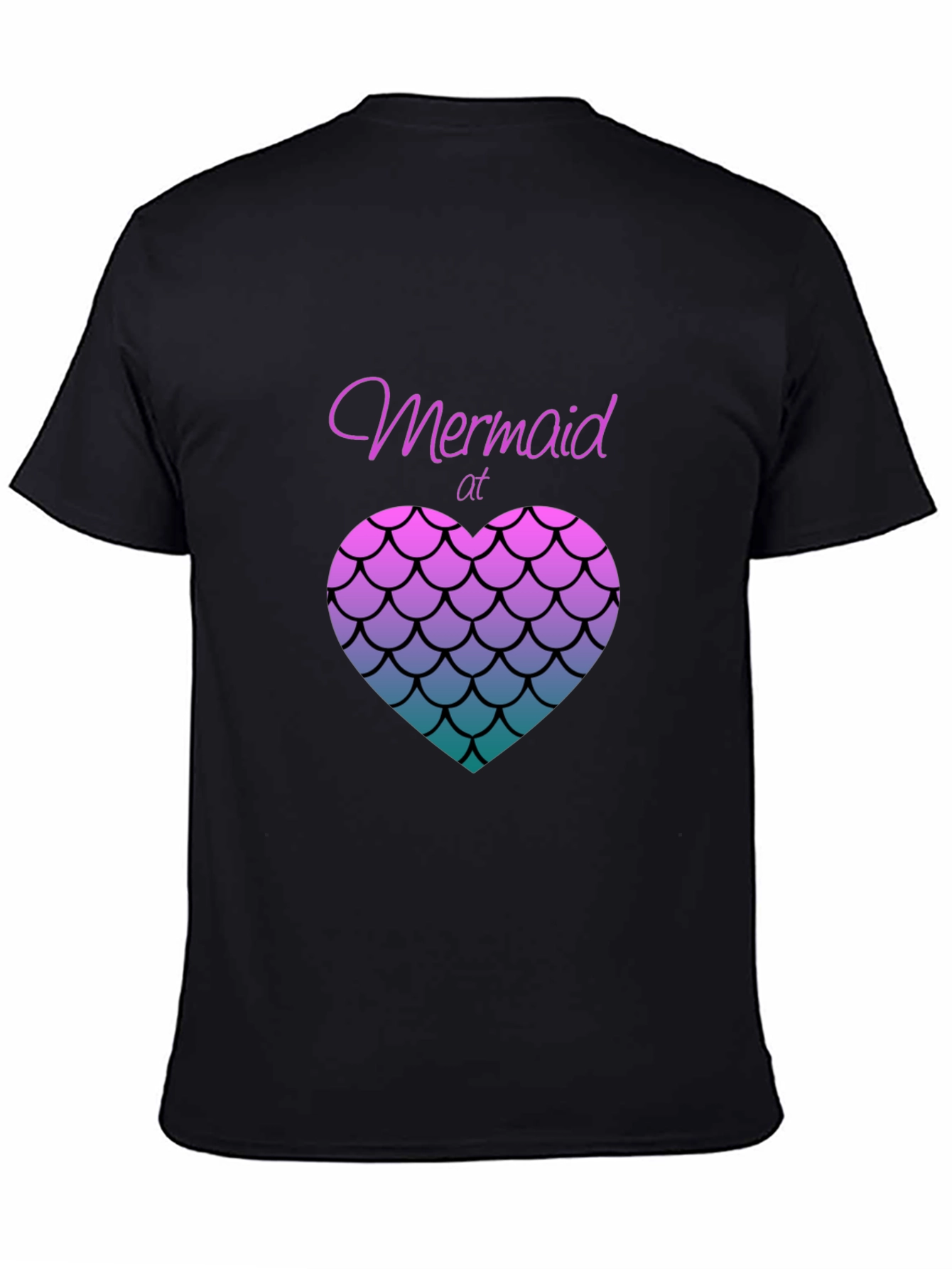 Camiseta Negra Mermaid At Heart