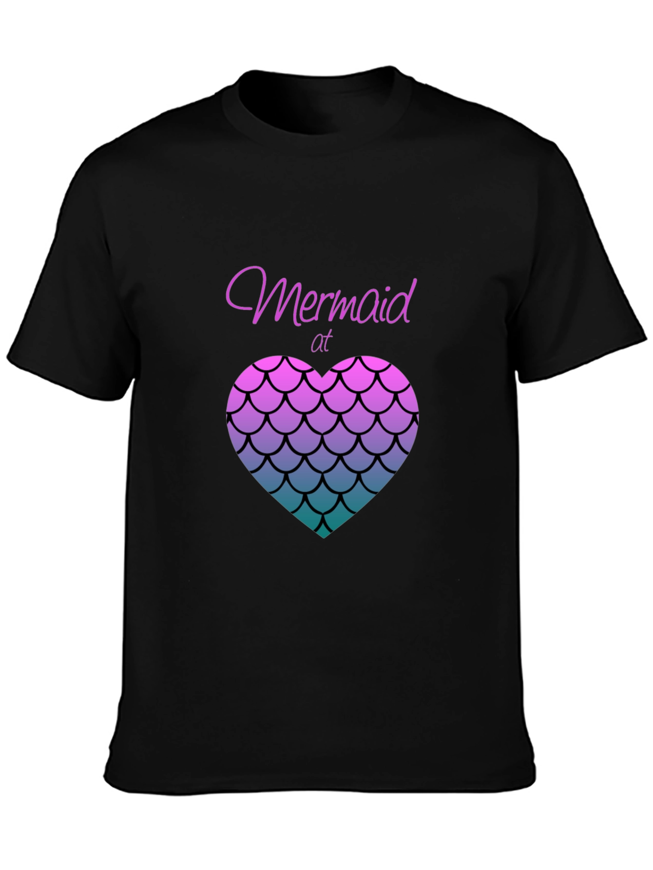 Camiseta Negra Mermaid At Heart