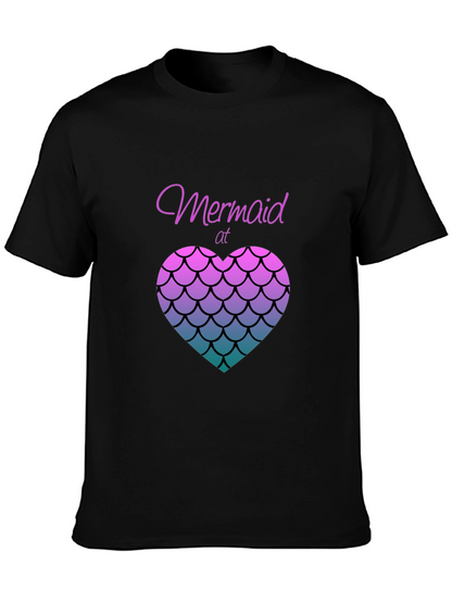 Camiseta Negra Mermaid At Heart