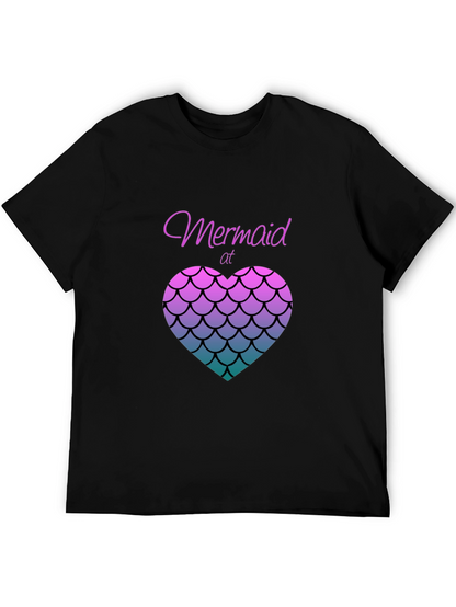 Camiseta Negra Mermaid At Heart