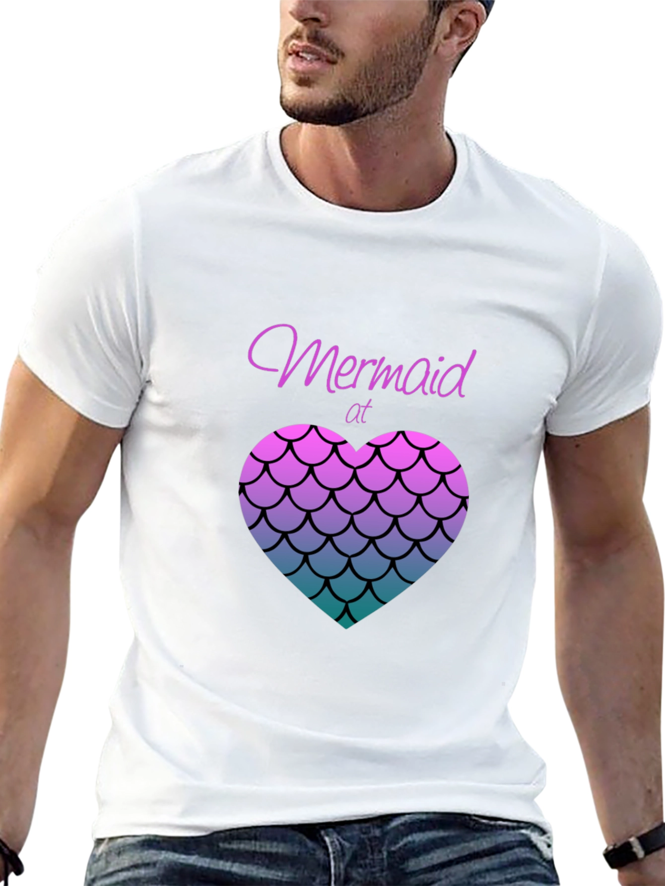 Camiseta Negra Mermaid At Heart