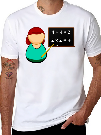 Camiseta Negra Profesor Matemáticas