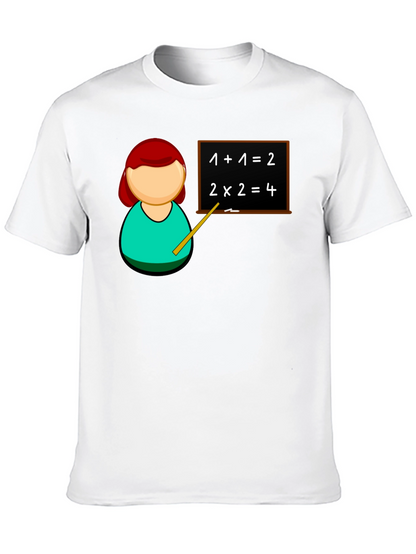 Camiseta Negra Profesor Matemáticas