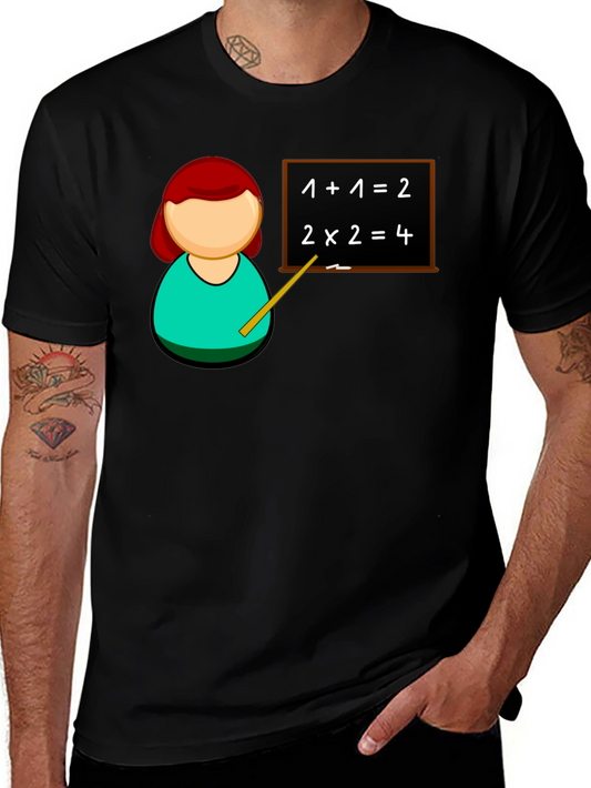 Camiseta Negra Profesor Matemáticas