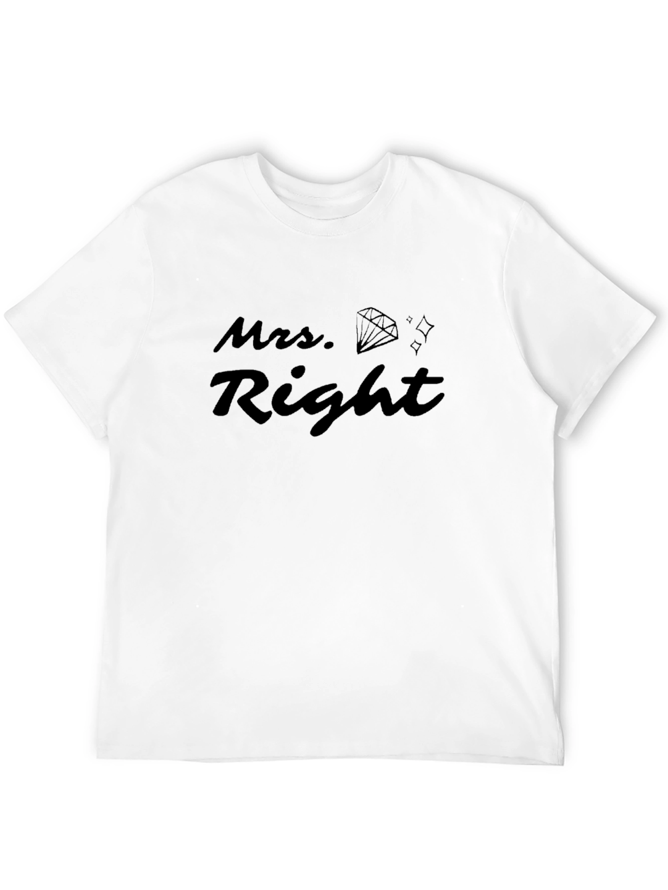 Camiseta Negra Mrs. Right para Hombre