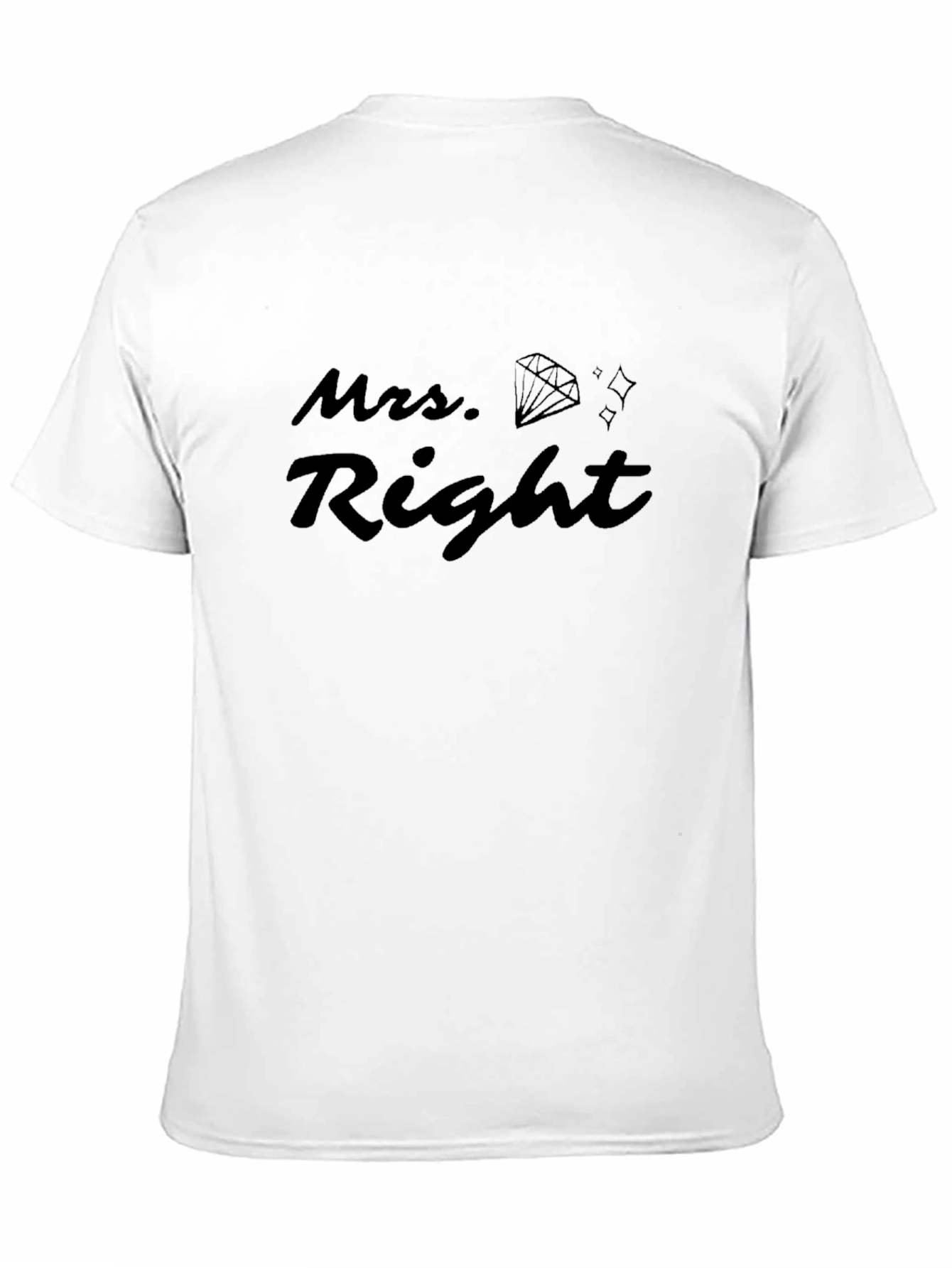 Camiseta Negra Mrs. Right para Hombre