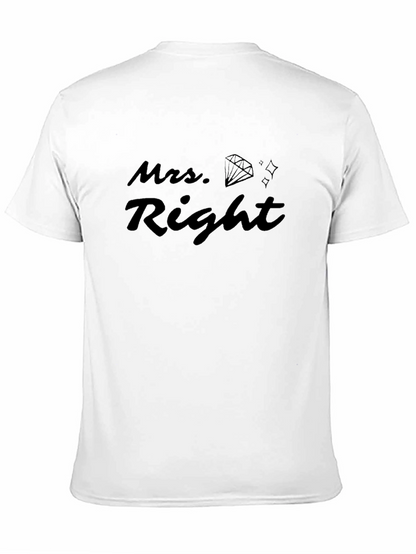 Camiseta Negra Mrs. Right para Hombre