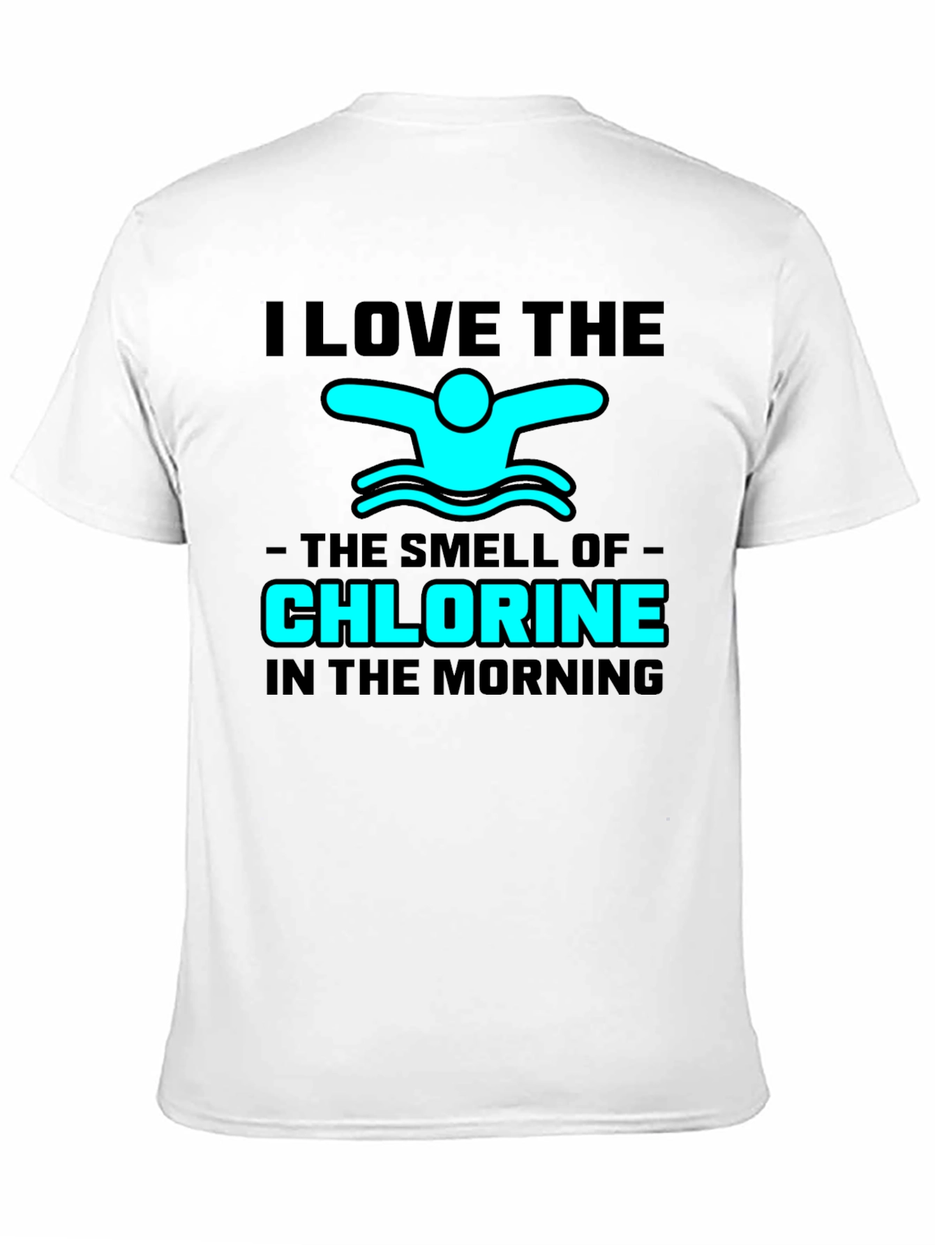 Camiseta Negra: Amo el Olor a Cloro