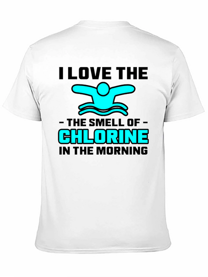 Camiseta Negra: Amo el Olor a Cloro