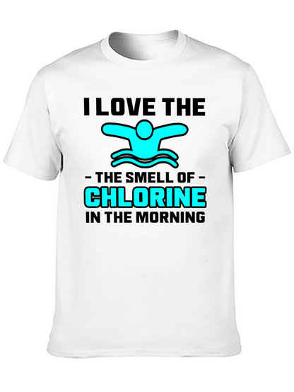 Camiseta Negra: Amo el Olor a Cloro