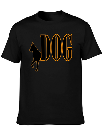 Camiseta Negra Diseño Perro