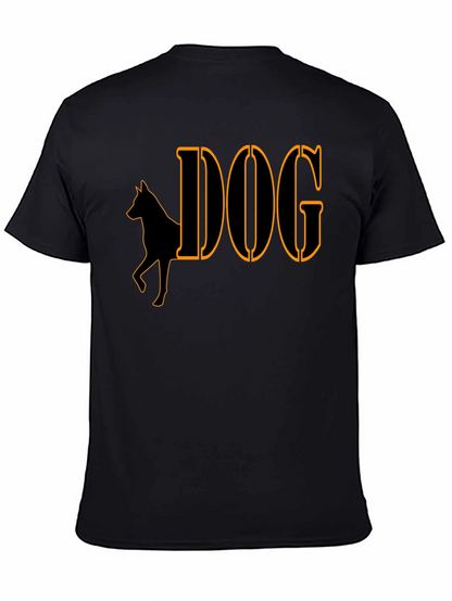 Camiseta Negra Diseño Perro