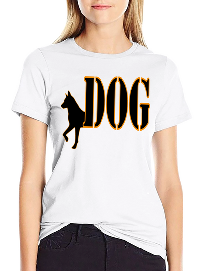Camiseta Negra Diseño Perro