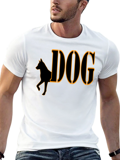 Camiseta Negra Diseño Perro