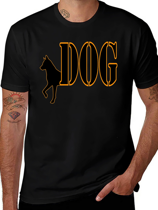 Camiseta Negra Diseño Perro