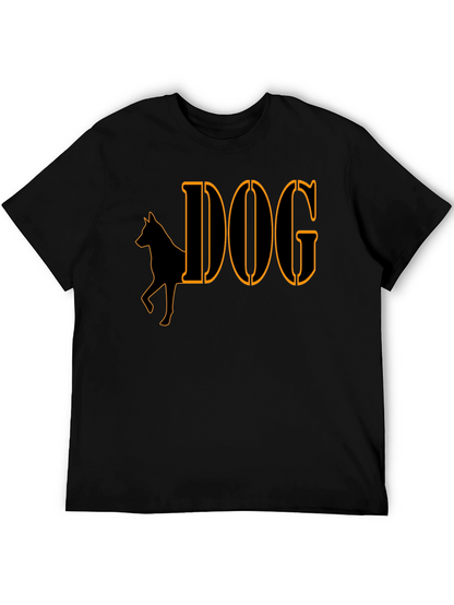 Camiseta Negra Diseño Perro