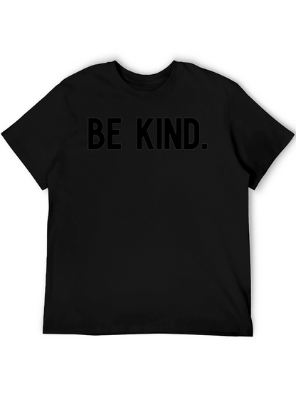 Camiseta Negra Sé Amable para Hombre