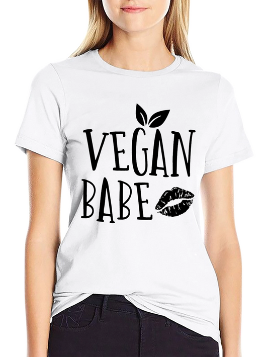 Camiseta Negra Vegan Babe para Hombre