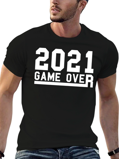 Camiseta Negra con Diseño 2021 Game Over