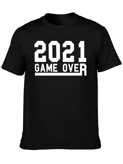 Camiseta Negra con Diseño 2021 Game Over