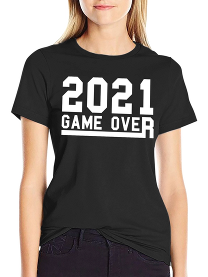 Camiseta Negra con Diseño 2021 Game Over