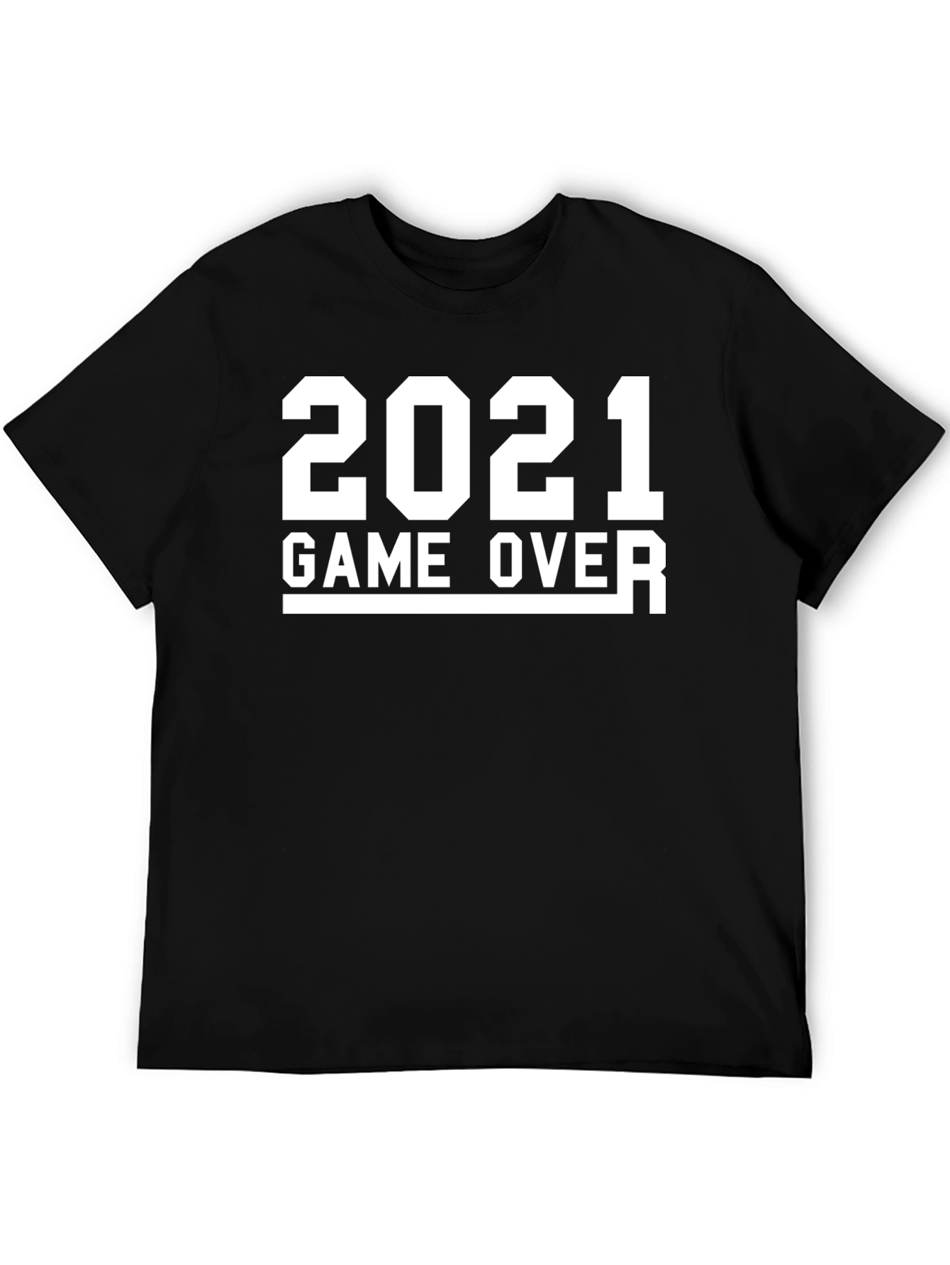 Camiseta Negra con Diseño 2021 Game Over