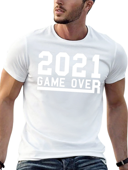 Camiseta Negra con Diseño 2021 Game Over