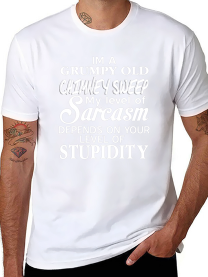 Camiseta Negra: Sarcasmo de Deshollinador Gruñón