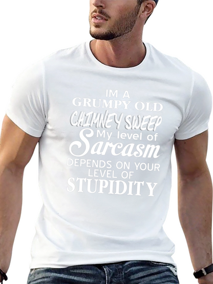 Camiseta Negra: Sarcasmo de Deshollinador Gruñón