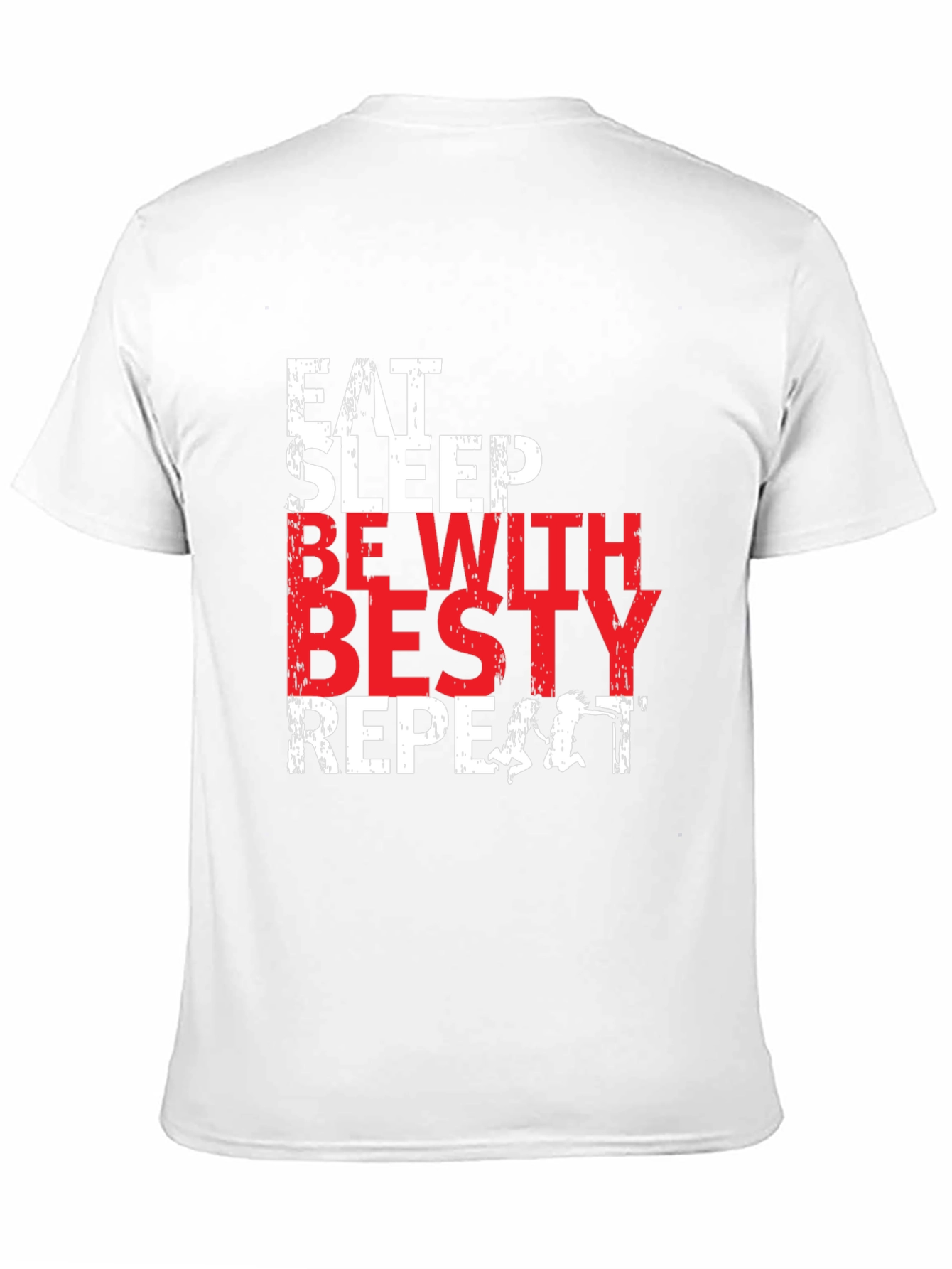 Camiseta Negra: Come Duerme Mejores Amigas Repite