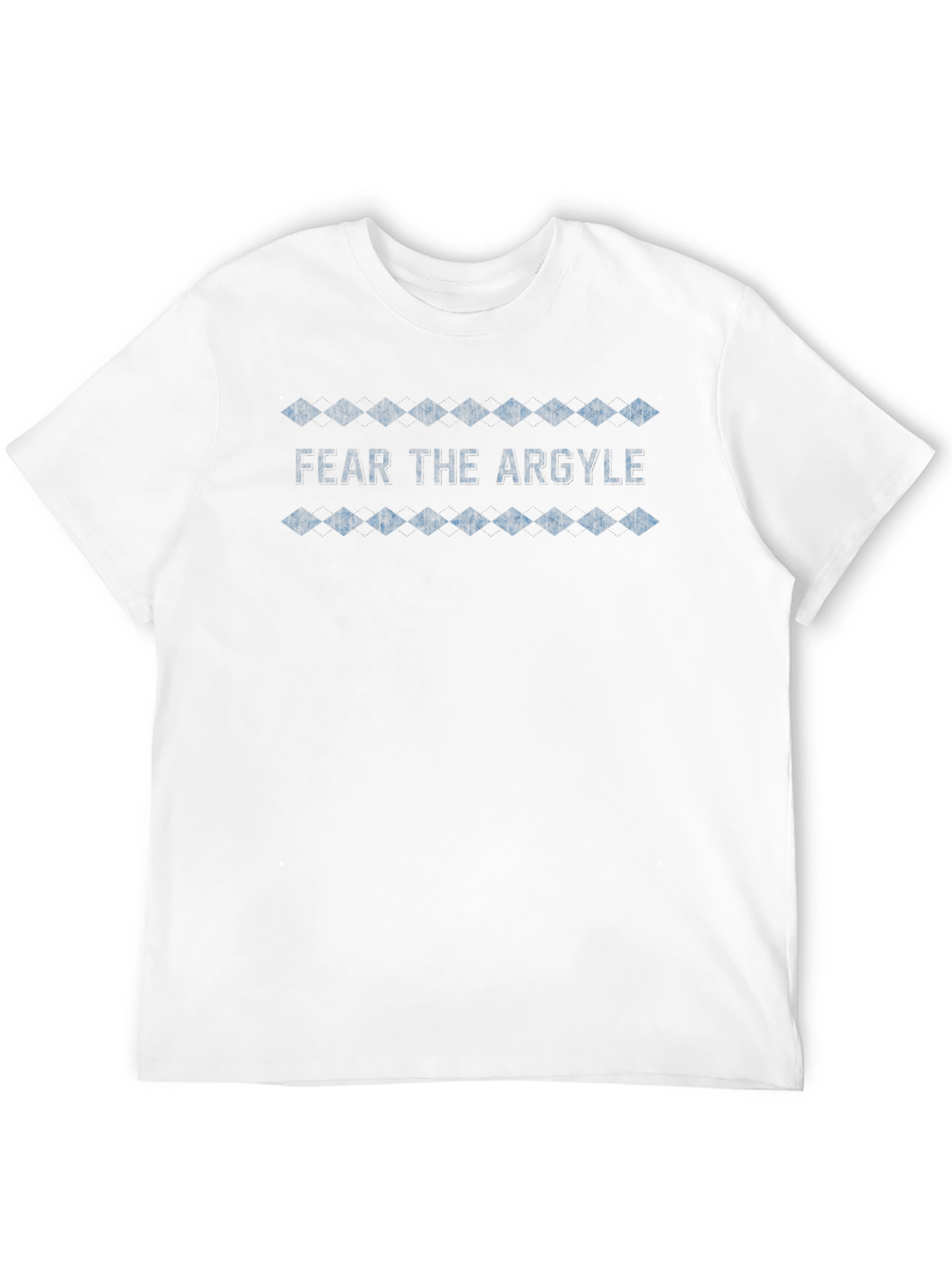 Camiseta Negra Fear the Argyle Diseño Diamantes