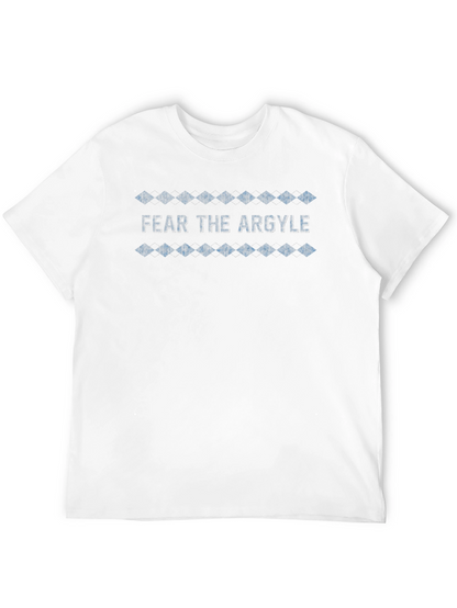 Camiseta Negra Fear the Argyle Diseño Diamantes