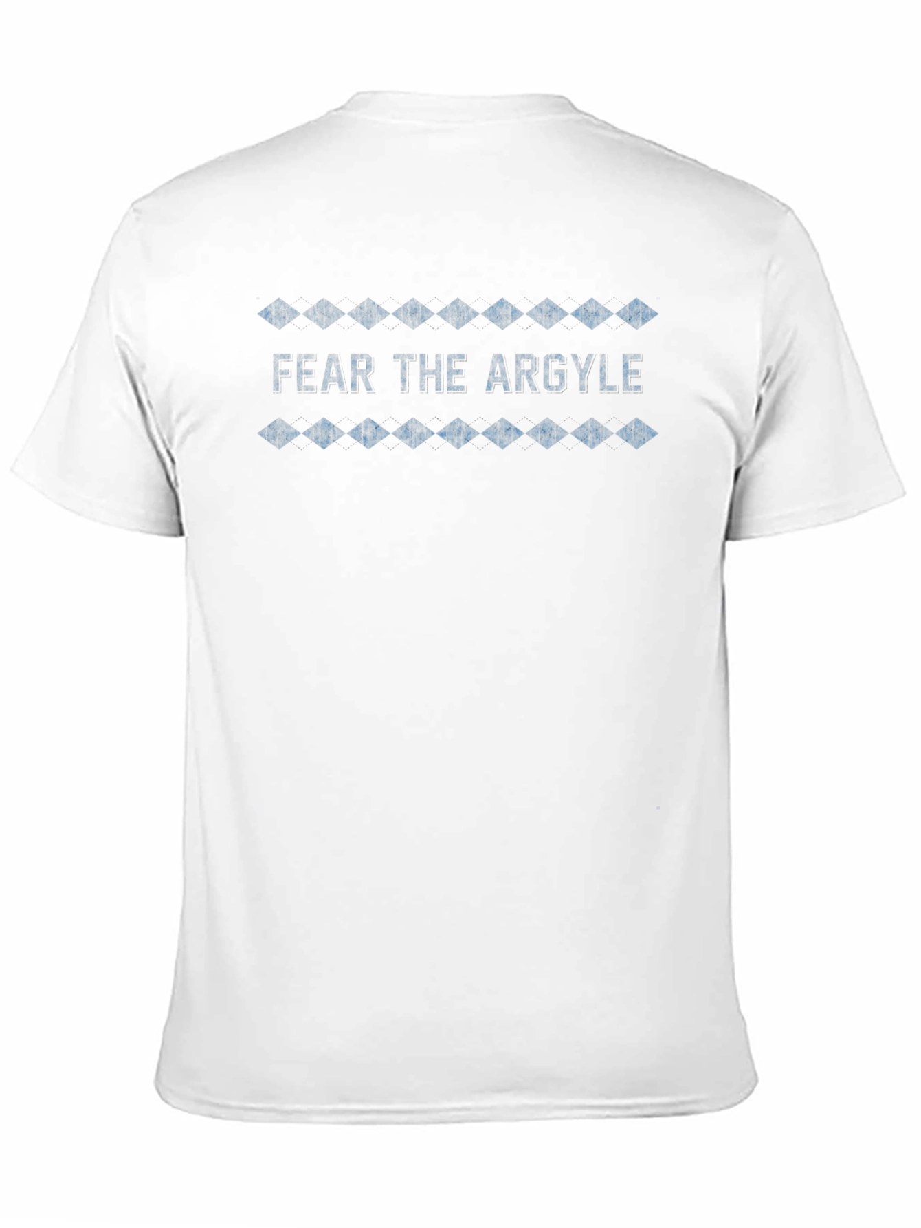 Camiseta Negra Fear the Argyle Diseño Diamantes