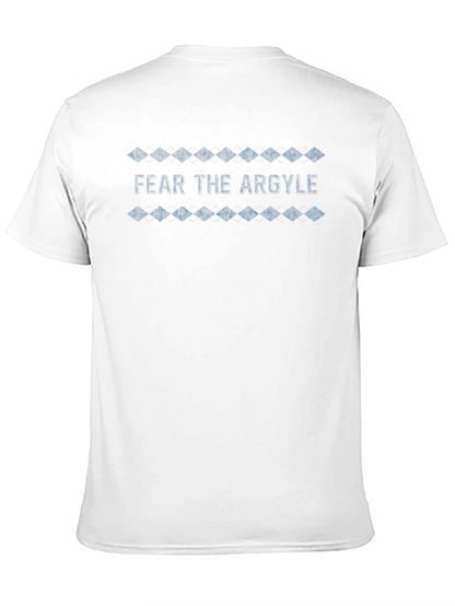 Camiseta Negra Fear the Argyle Diseño Diamantes