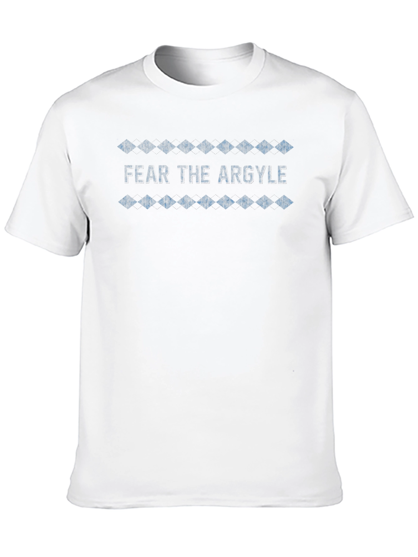 Camiseta Negra Fear the Argyle Diseño Diamantes