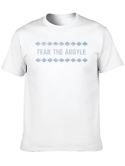 Camiseta Negra Fear the Argyle Diseño Diamantes