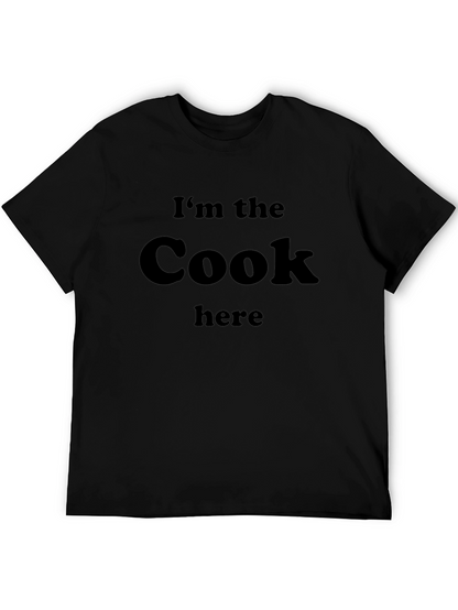 Camiseta Negra: Yo Soy El Cocinero Aquí