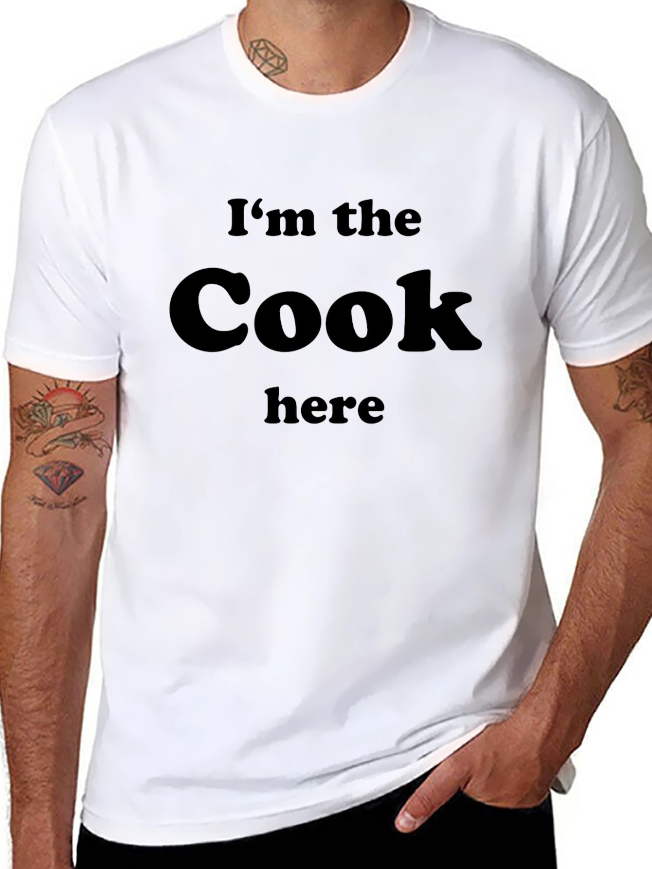 Camiseta Negra: Yo Soy El Cocinero Aquí