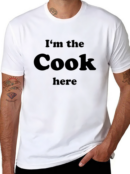 Camiseta Negra: Yo Soy El Cocinero Aquí