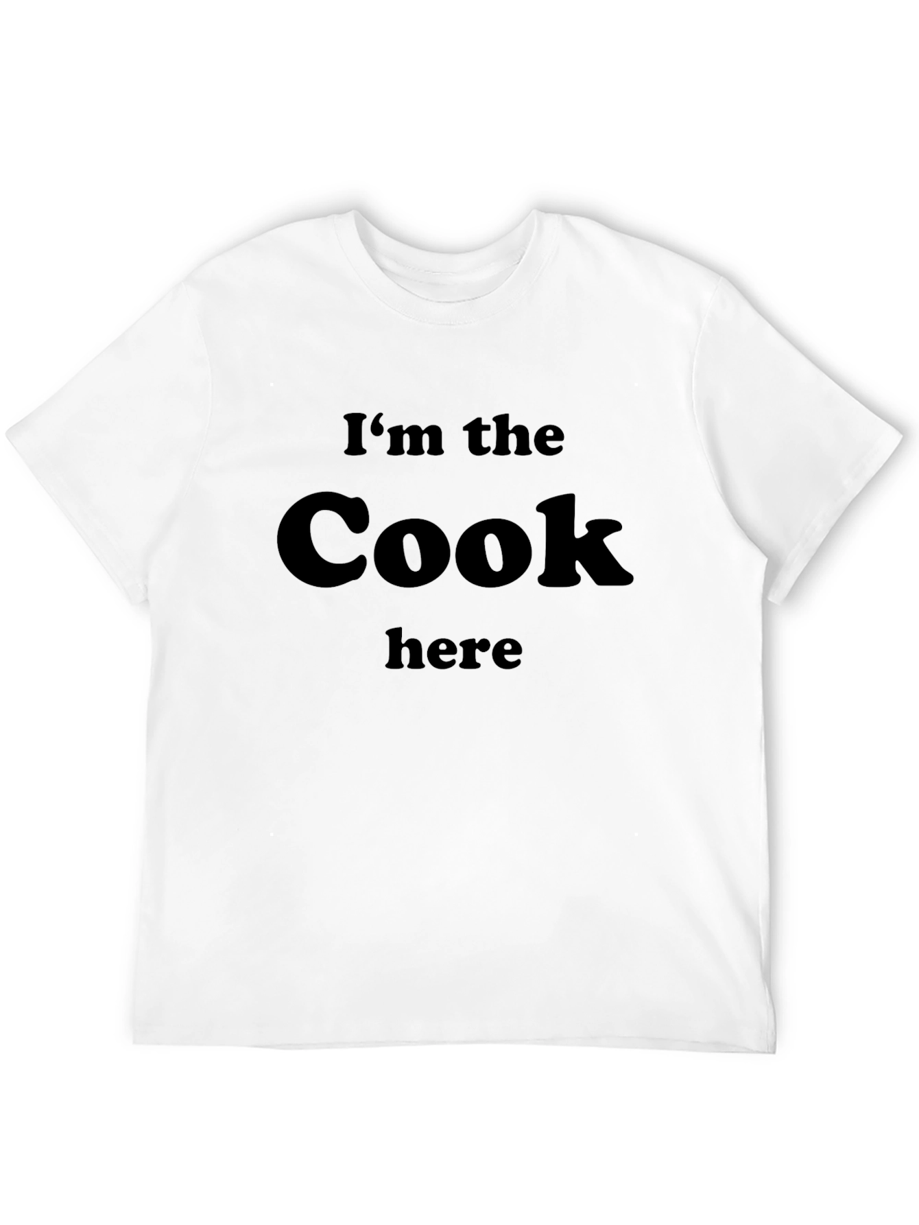 Camiseta Negra: Yo Soy El Cocinero Aquí