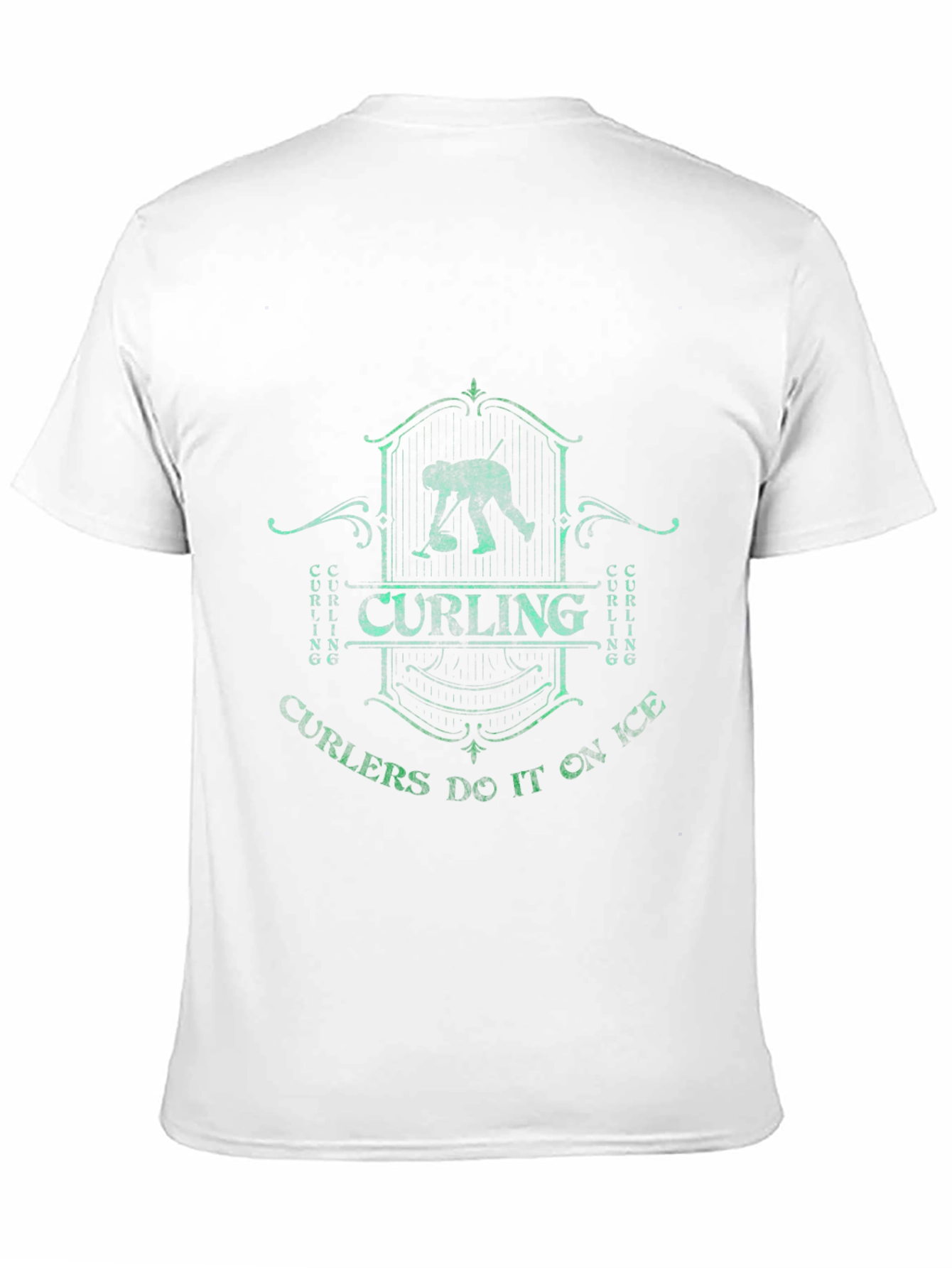 Camiseta Negra Curling Curlers Do It On Ice