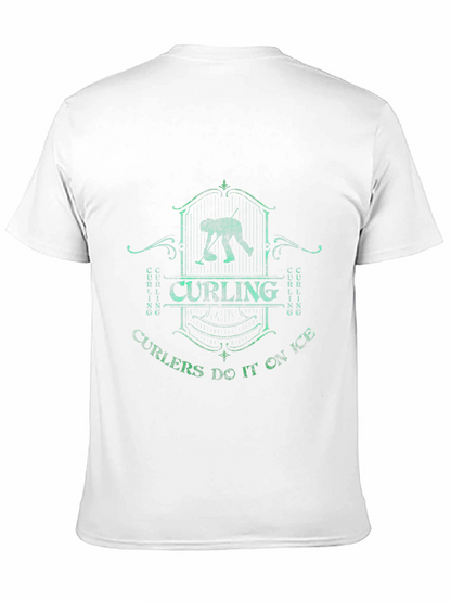 Camiseta Negra Curling Curlers Do It On Ice