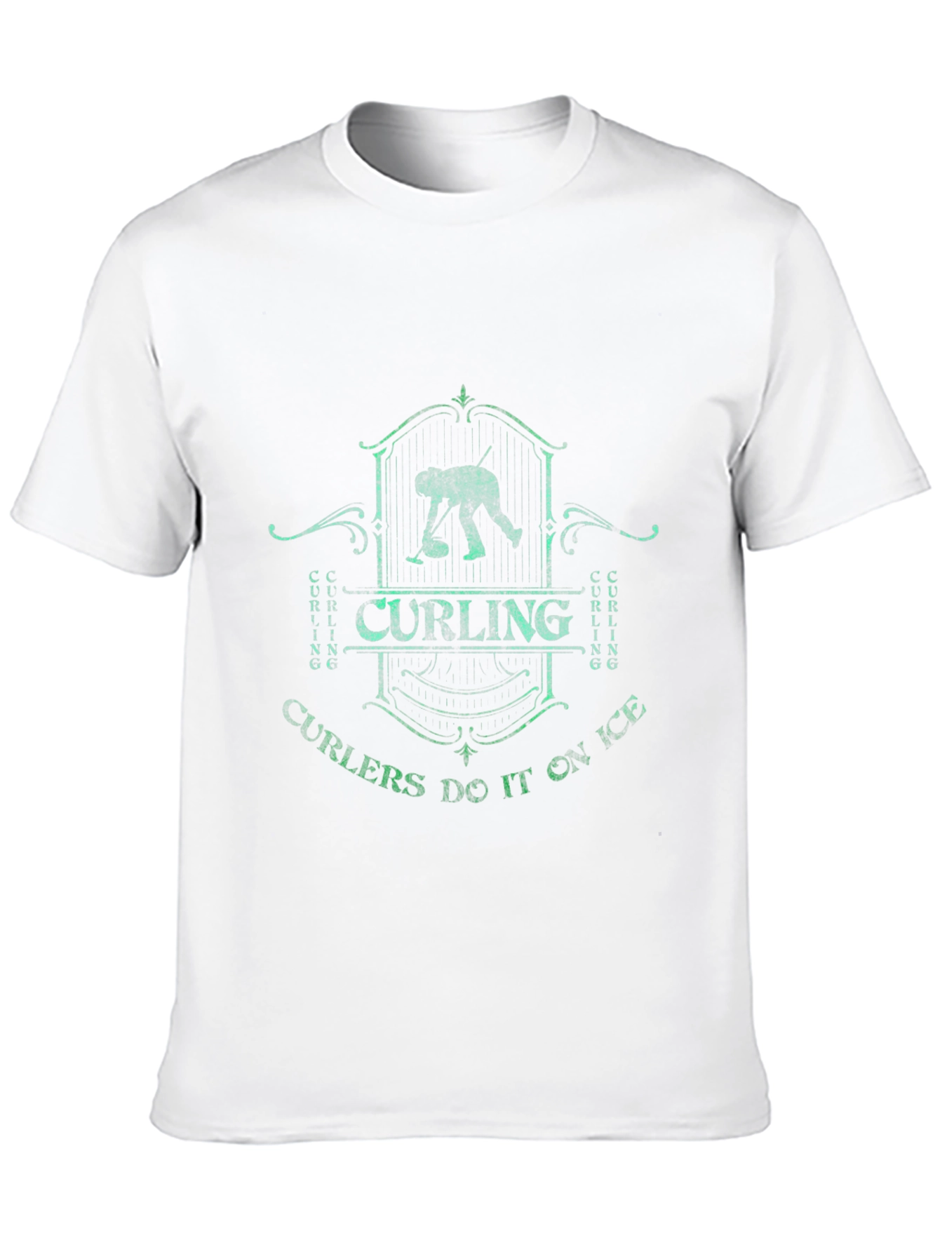 Camiseta Negra Curling Curlers Do It On Ice