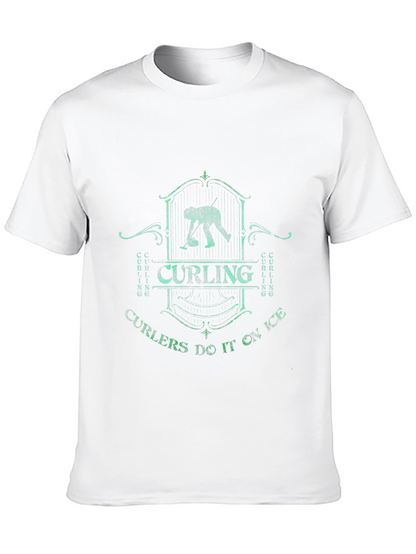 Camiseta Negra Curling Curlers Do It On Ice