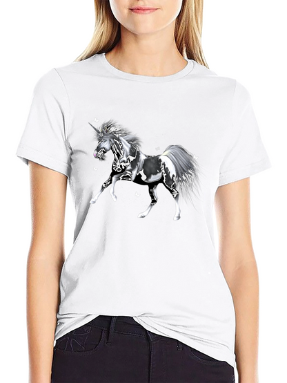 Camiseta Unicornio Mágico Negra
