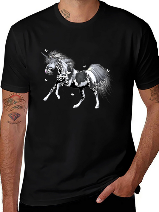 Camiseta Unicornio Mágico Negra