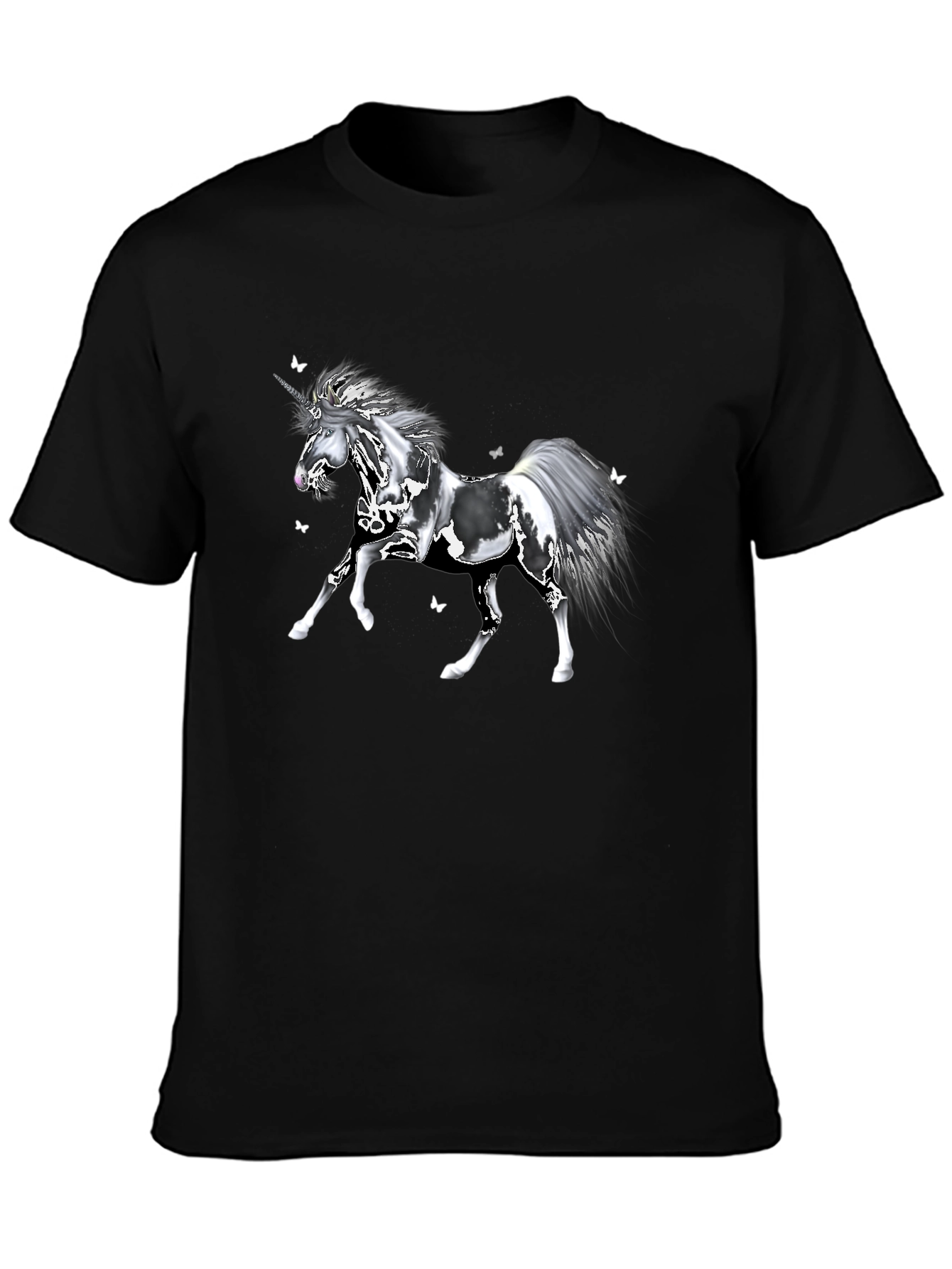 Camiseta Unicornio Mágico Negra